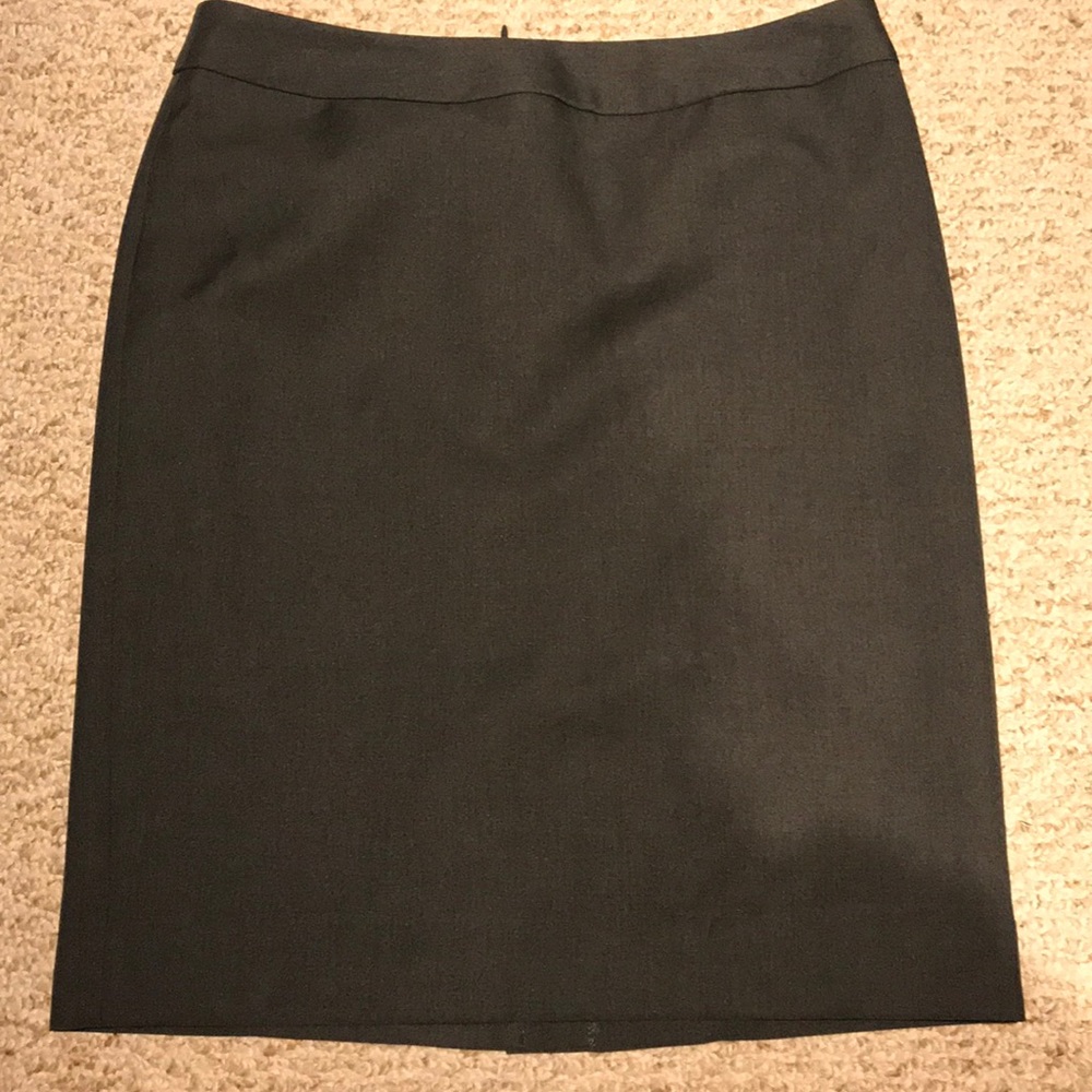 Charcoal gray business skirt